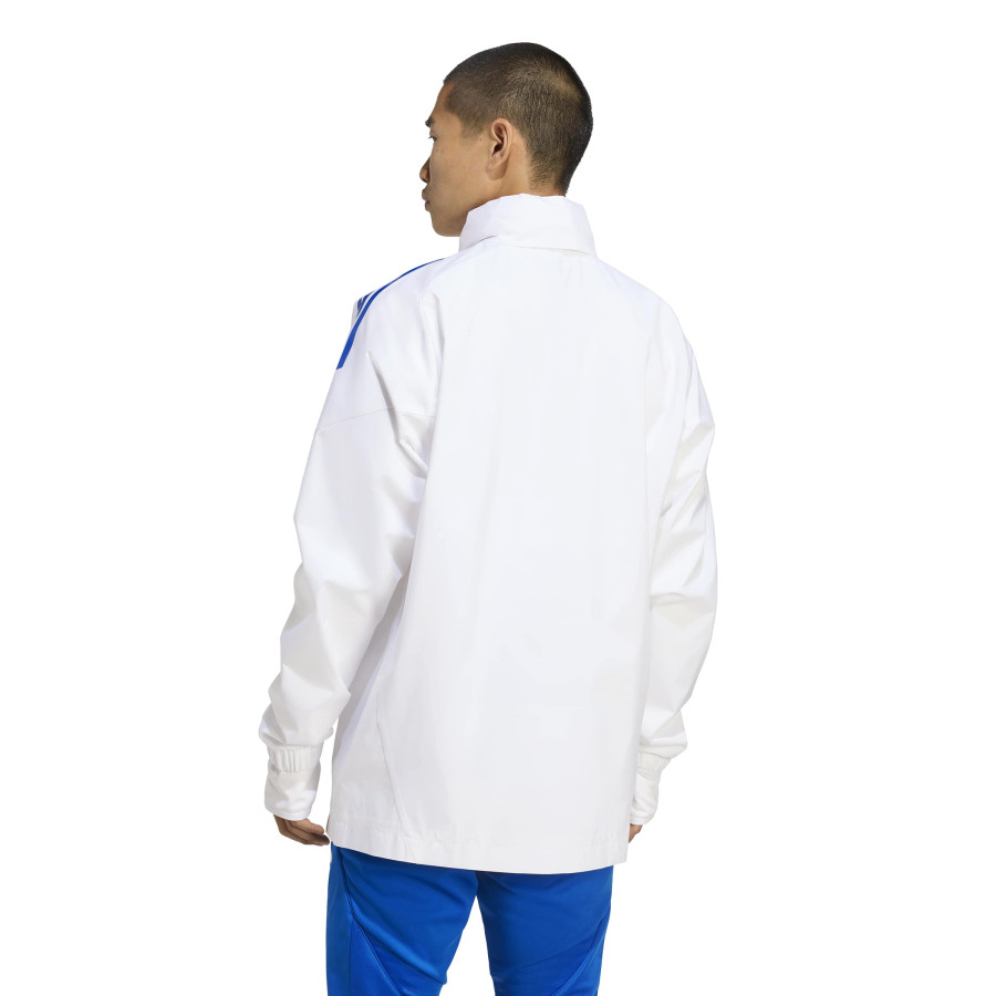 Veste imperméable Real Madrid blanc bleu