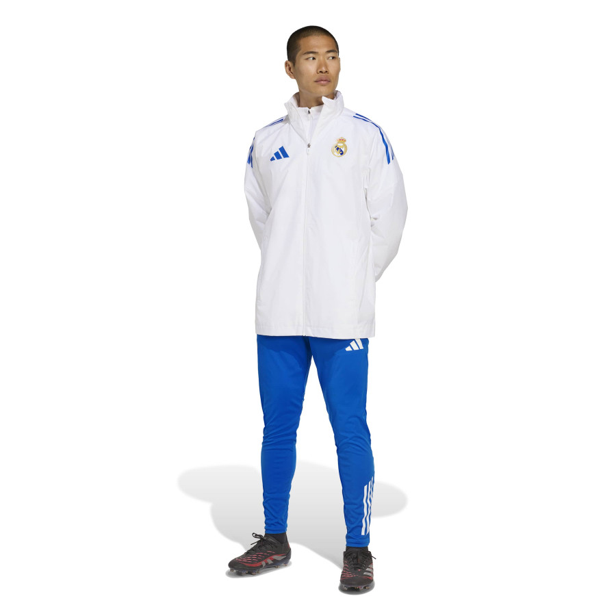 Veste imperméable Real Madrid blanc bleu