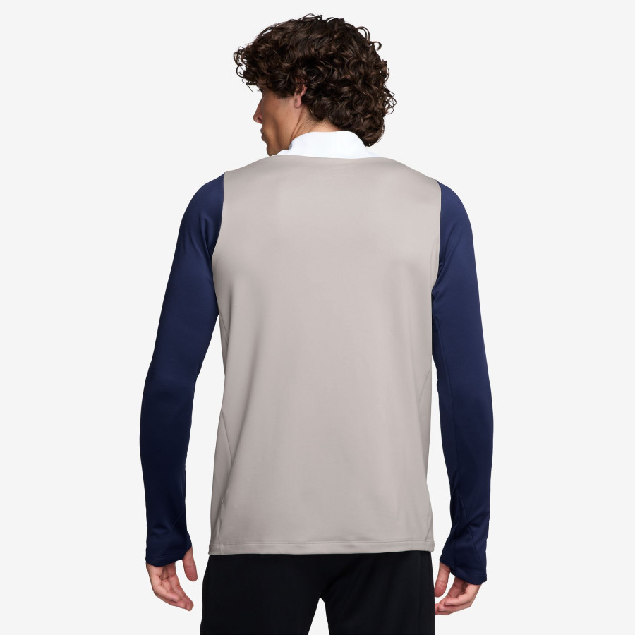 Sweat zippé Tottenham gris bleu