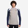 Sweat zippé Tottenham gris bleu