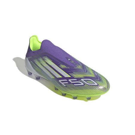 adidas F50 Elite Laceless AG violet jaune