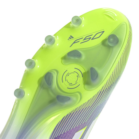 adidas F50 Elite Laceless AG violet jaune