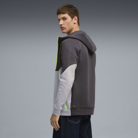 Veste survêtement à capuche Manchester City PUMATECH gris jaune