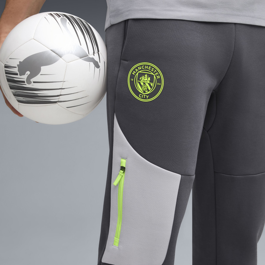 Pantalon survêtement Manchester City PUMATECH gris jaune