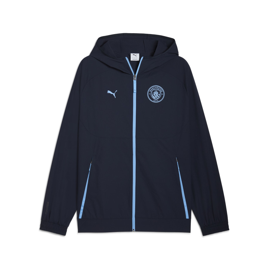 Veste survêtement à capuche Manchester City PUMATECH Woven bleu