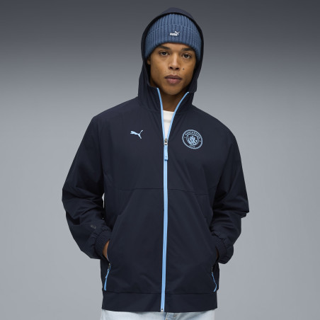 Veste survêtement à capuche Manchester City PUMATECH Woven bleu