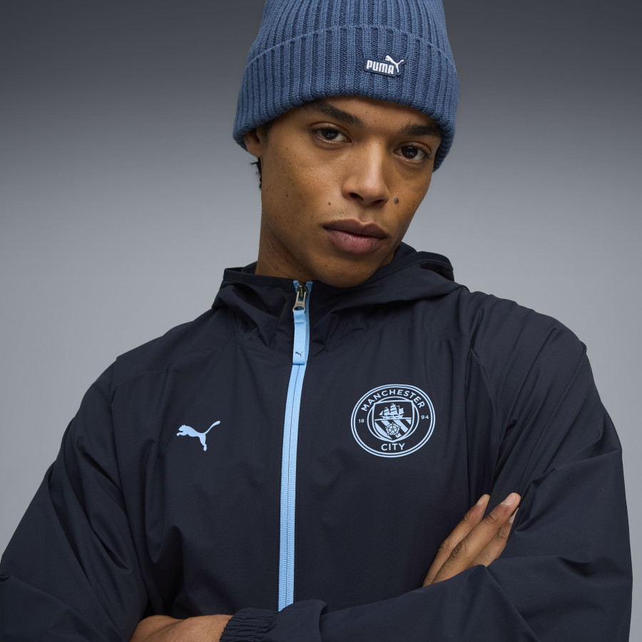 Veste survêtement à capuche Manchester City PUMATECH Woven bleu