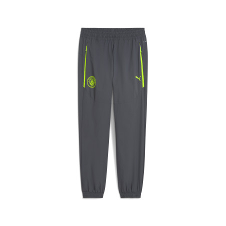 Pantalon survêtement Manchester City PUMATECH Woven gris jaune