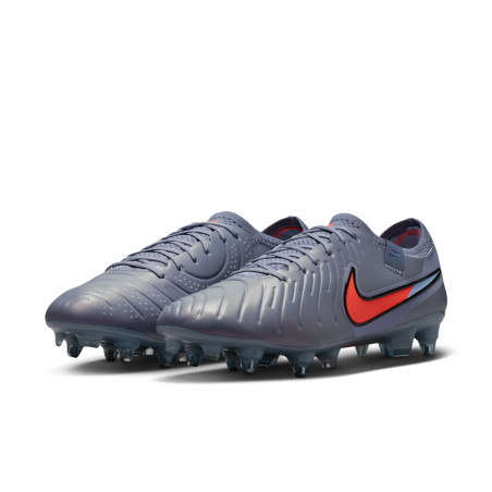 Nike Tiempo Legend 10 Elite SG-Pro Anti-Clog gris rouge
