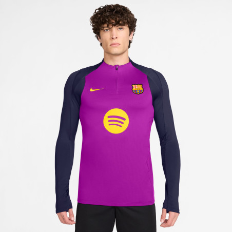 Sweat zippé FC Barcelone Strike violet