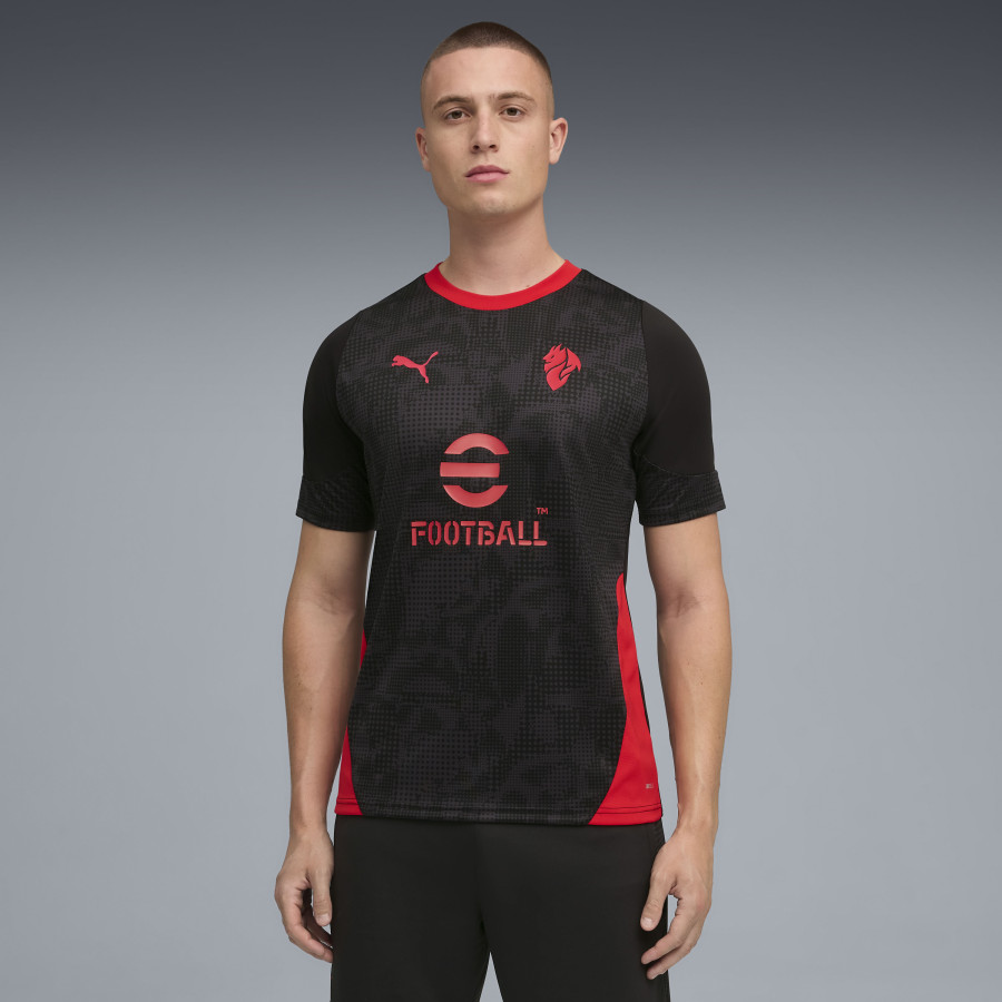 Maillot entraînement Milan AC noir rouge