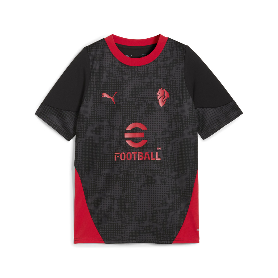 Maillot entraînement junior Milan AC noir rouge