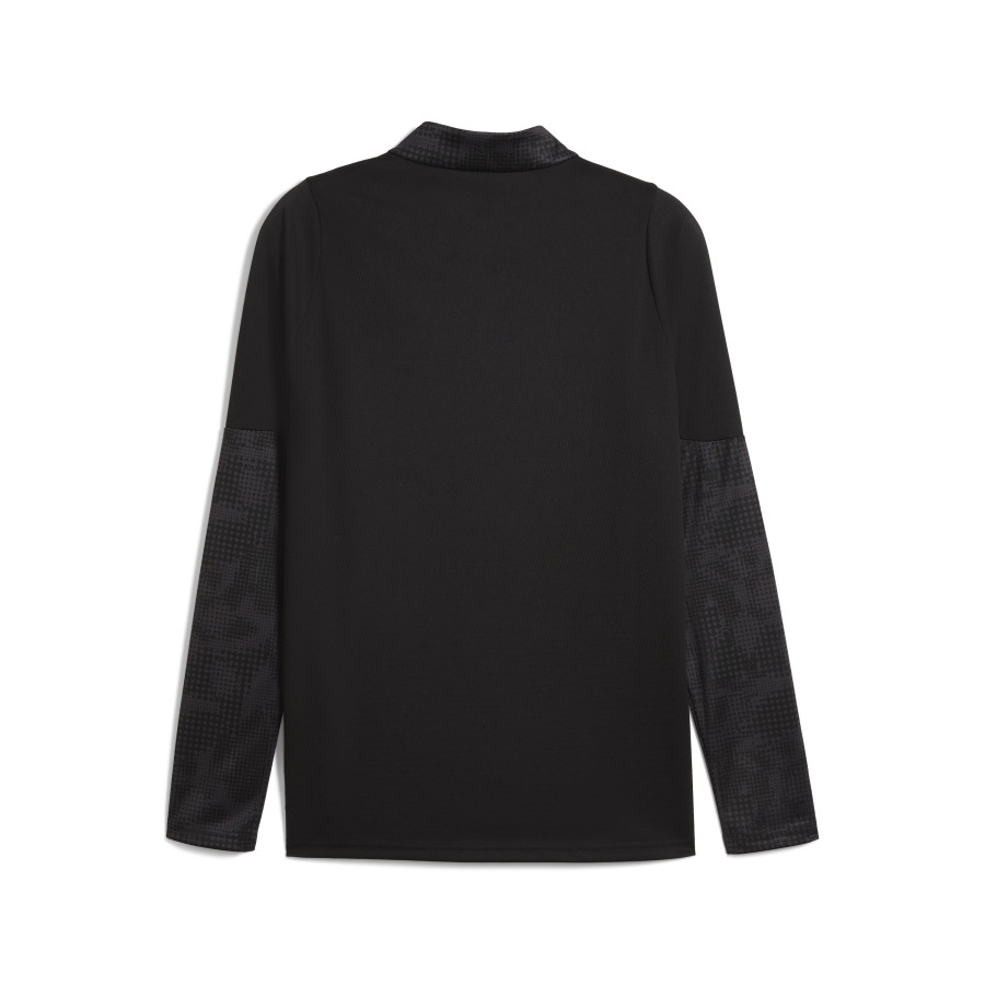 Sweat zippé Milan AC noir rouge