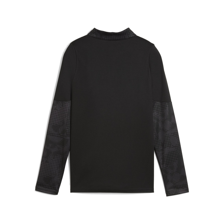 Sweat zippé junior Milan AC noir rouge