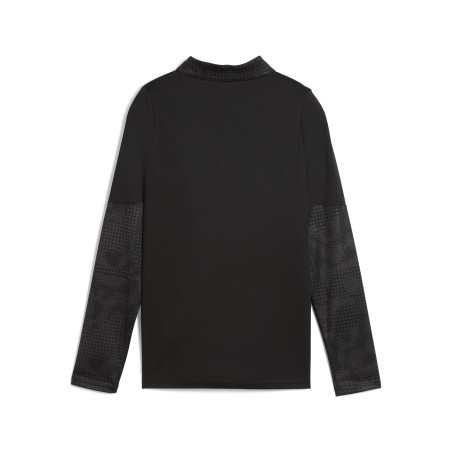 Sweat zippé junior Milan AC noir rouge