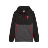 Veste survêtement à capuche Milan AC PUMATECH noir rouge