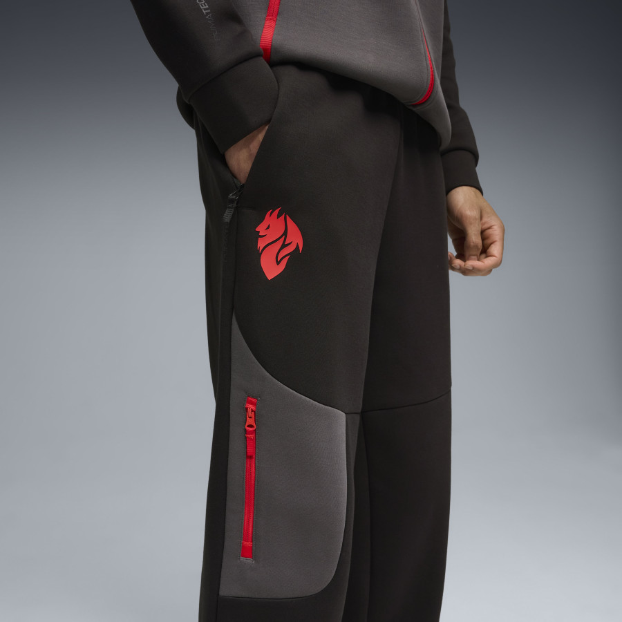 Pantalon survêtement Milan AC PUMATECH noir rouge