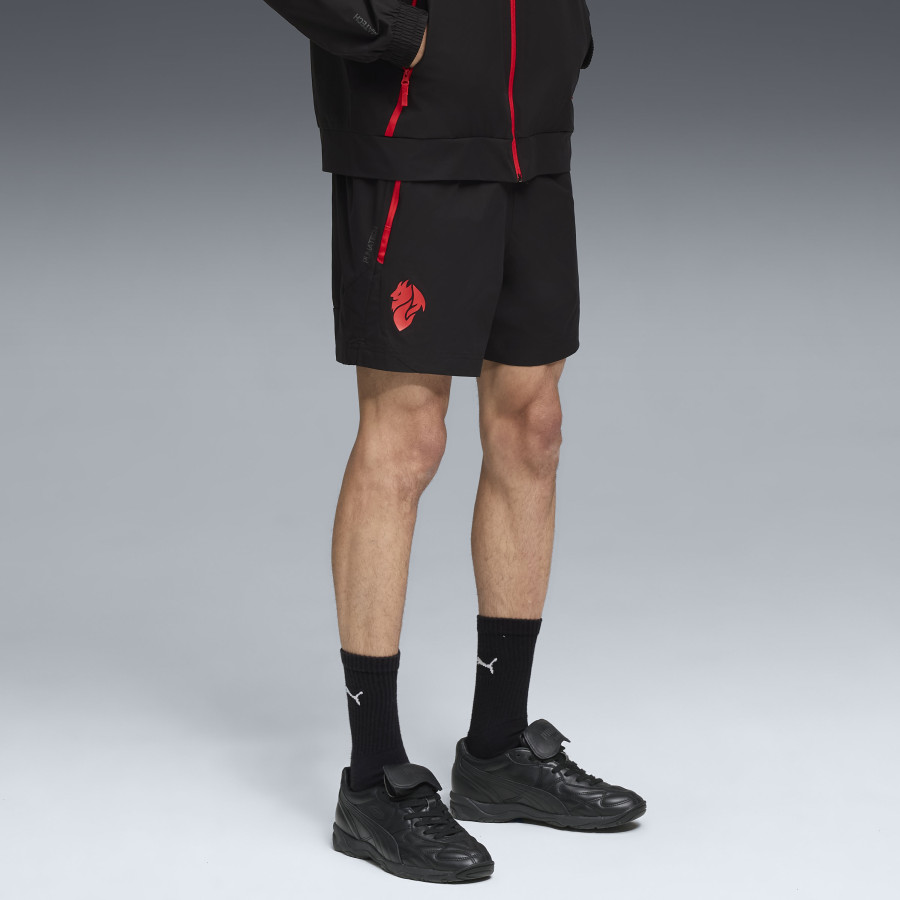 Short Milan AC PUMATECH noir rouge