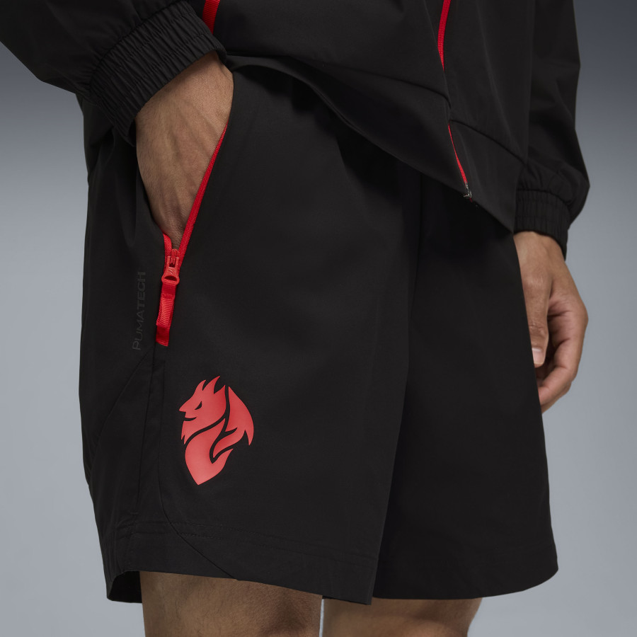 Short Milan AC PUMATECH noir rouge