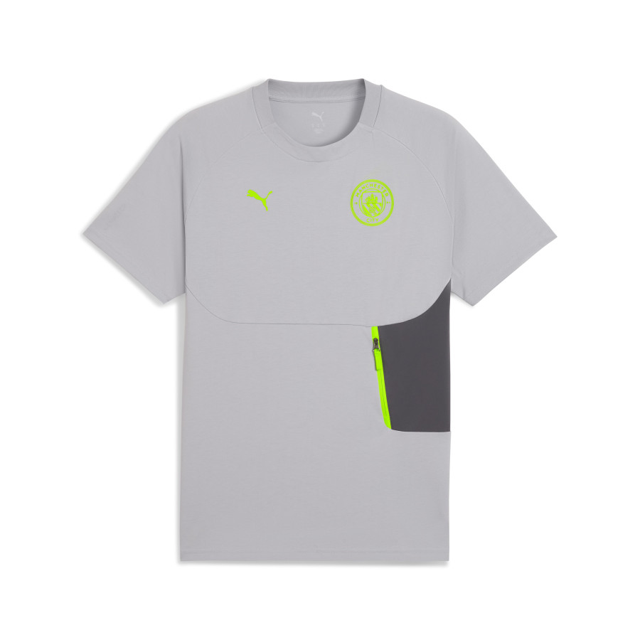 T-shirt Manchester City PUMATECH gris jaune