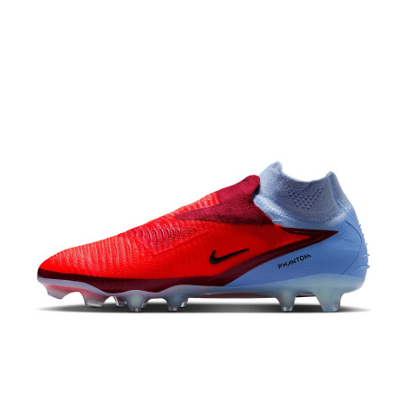 Nike Phantom 6 montante Elite FG gris rouge