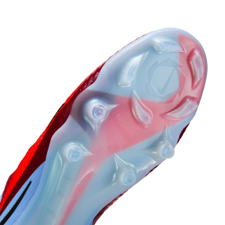 Nike Phantom 6 montante Elite FG gris rouge