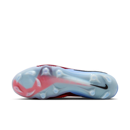 Nike Phantom 6 montante Elite FG gris rouge