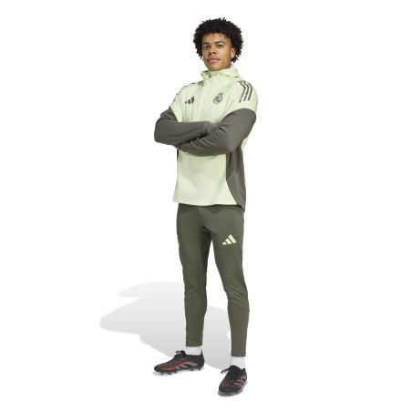 Sweat zippé Real Madrid hiver vert