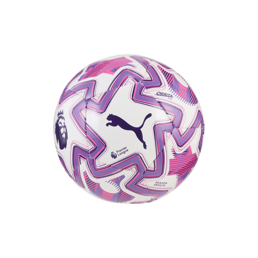 Mini-ballon Puma Premier League blanc rose