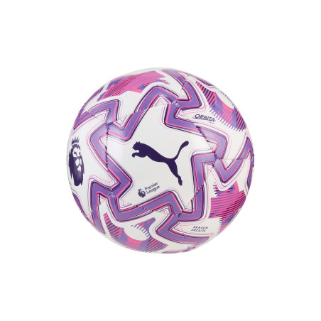 Mini-ballon Puma Premier League blanc rose