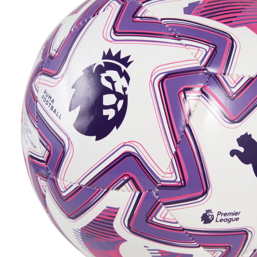 Mini-ballon Puma Premier League blanc rose