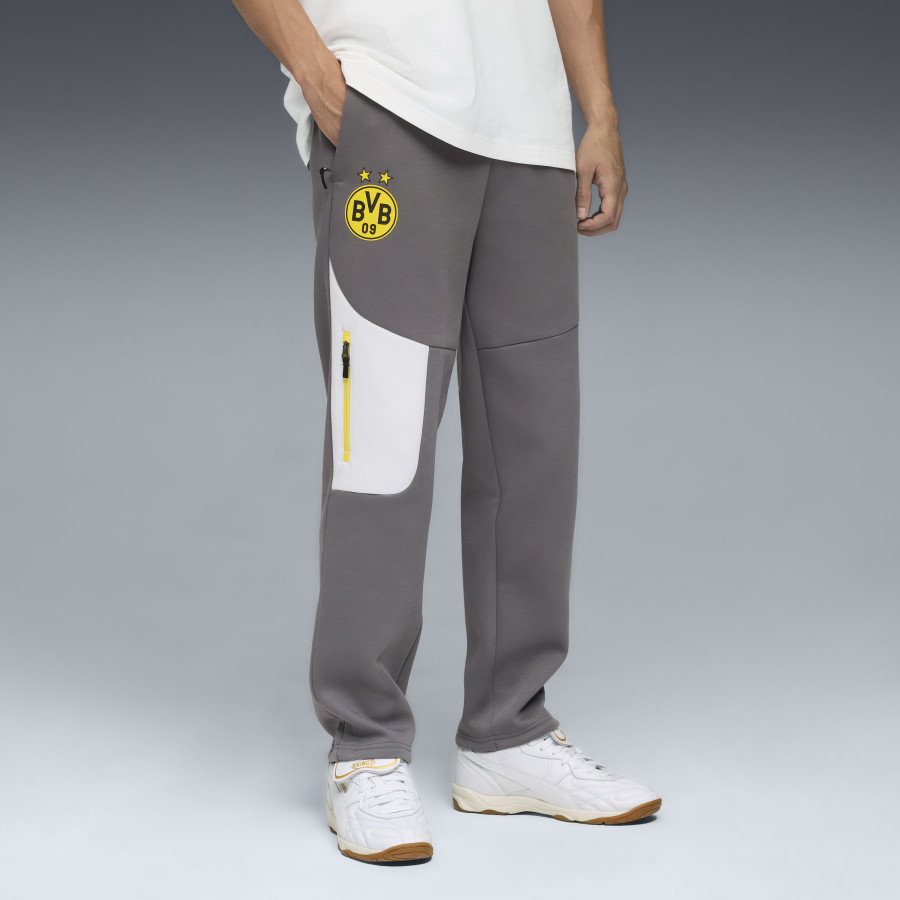 Pantalon survêtement Dortmund PUMATECH gris jaune