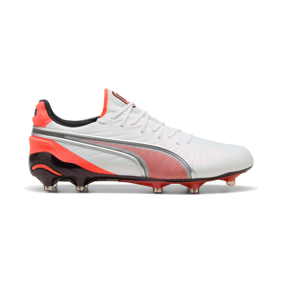 Puma King Ultimate FG/AG blanc orange