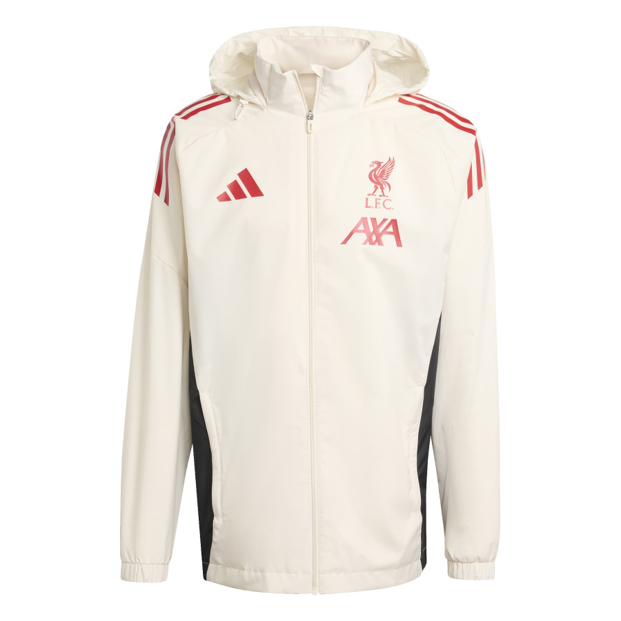 Veste imperméable Liverpool blanc rouge