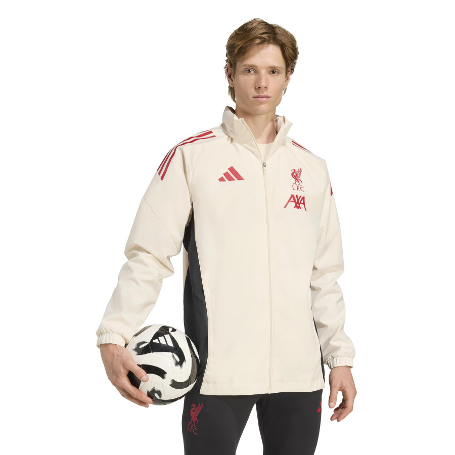 Veste imperméable Liverpool blanc rouge