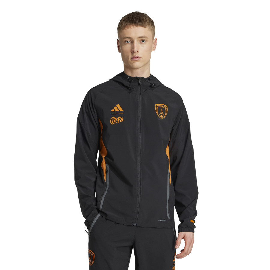 Veste survêtement Paris FC noir orange