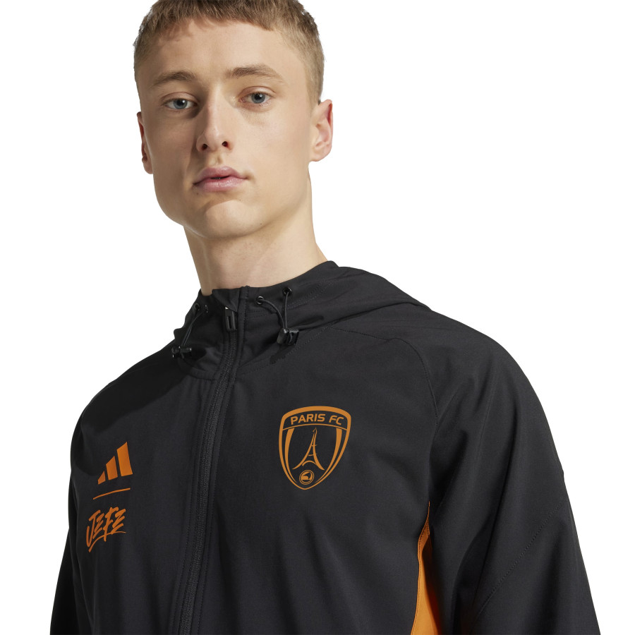 Veste survêtement Paris FC noir orange