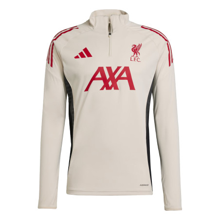 Sweat zippé Liverpool blanc rouge
