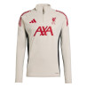 Sweat zippé Liverpool blanc rouge