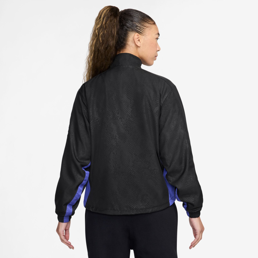 Veste survêtement Femme FC Barcelone noir violet