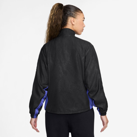 Veste survêtement Femme FC Barcelone noir violet