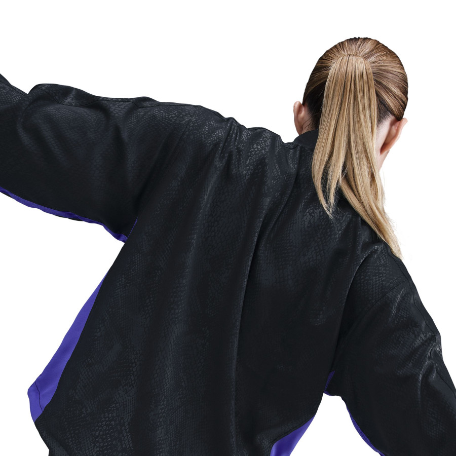 Veste survêtement Femme FC Barcelone noir violet