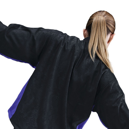 Veste survêtement Femme FC Barcelone noir violet