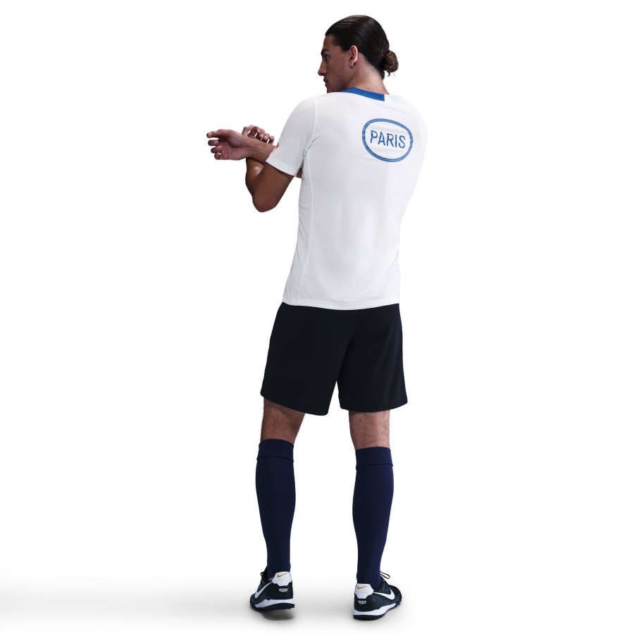 Maillot entraînement PSG Strike blanc bleu
