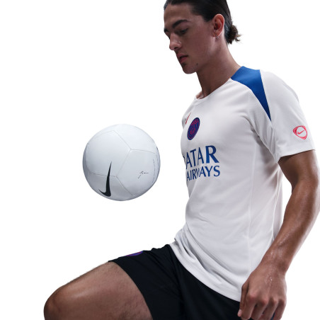Maillot entraînement PSG Strike blanc bleu