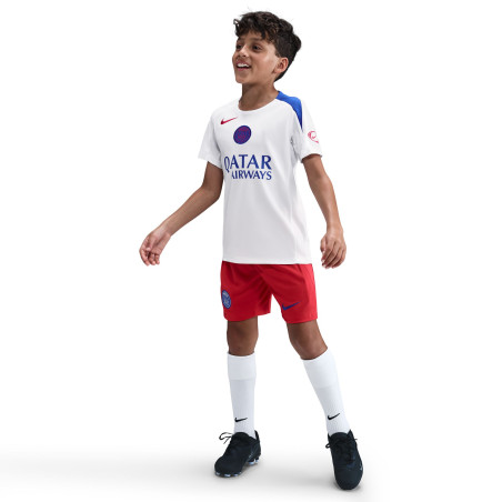 Maillot entraînement junior PSG Strike blanc bleu