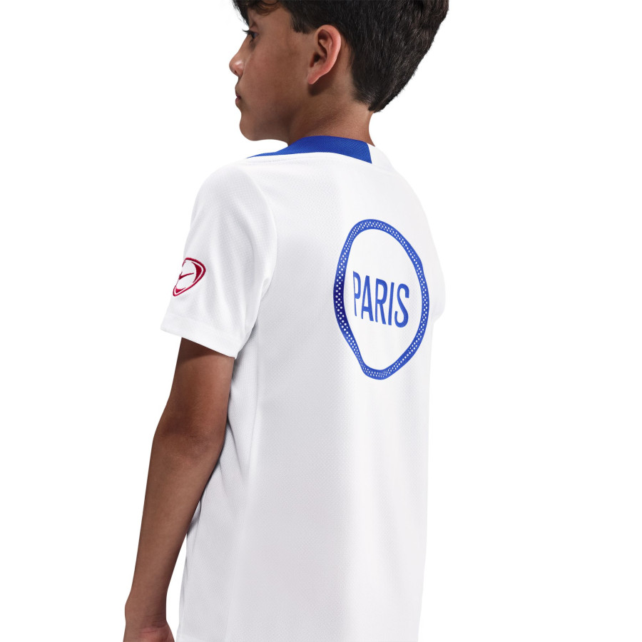 Maillot entraînement junior PSG Strike blanc bleu
