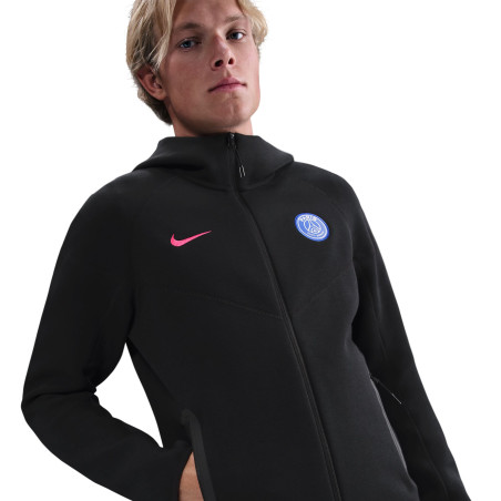 Veste survêtement PSG TechFleece noir