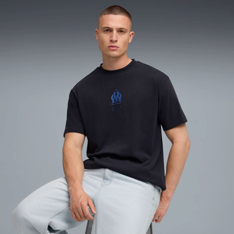 T-shirt OM Cellerator noir bleu