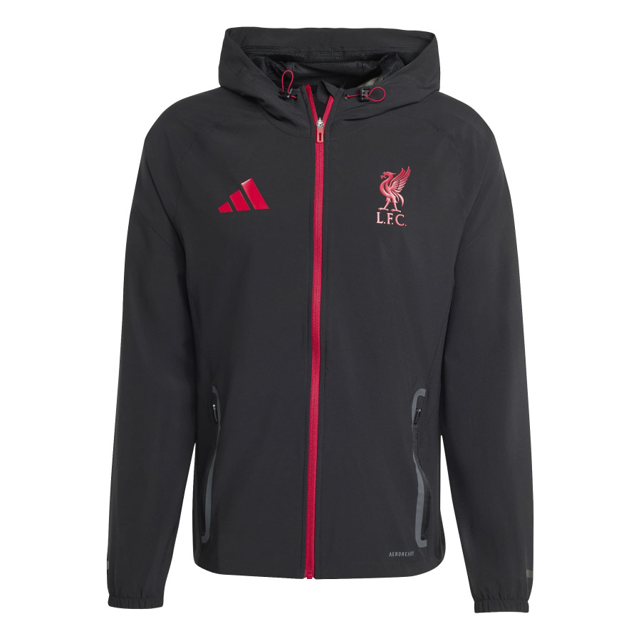 Veste survêtement Liverpool Vis Tech noir rouge